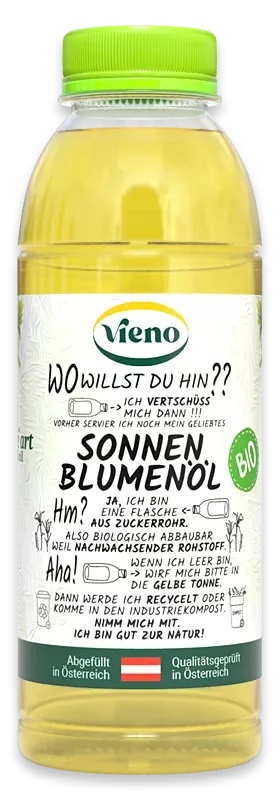 Vieno Sonnenblumenöl Bio 500ml Vieno Sonnenblumenöl Bio 500ml Flasche