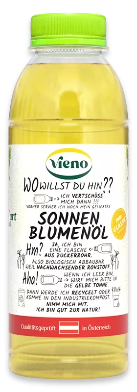 Vieno Sonnenblumenöl Classic 500ml Vieno Sonnenblumenöl Classic 500ml Flasche