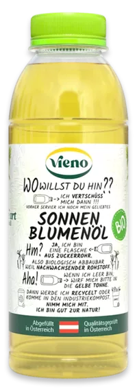 Vieno Sonnenblumenöl Bio 500ml Vieno Sonnenblumenöl Bio 500ml Flasche