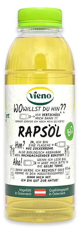 Vieno Rapsöl Bio 500ml Vieno Rapsöl Bio 500ml Flasche