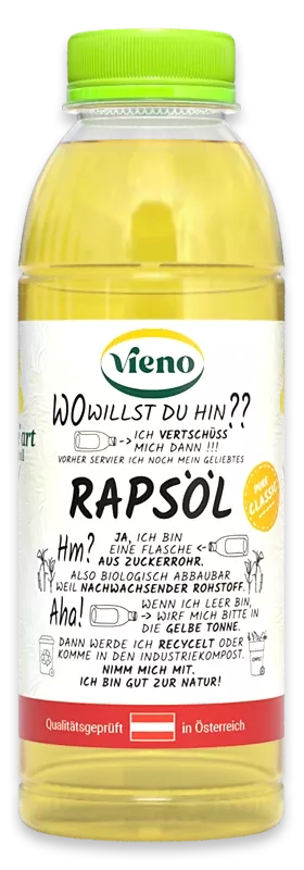 Vieno Rapsöl Classic 500ml Vieno Rapsöl Classic 500ml Flasche
